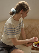 Striped Knit Tee