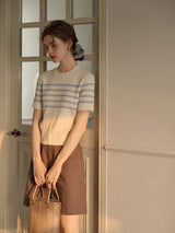 Striped Knit Tee