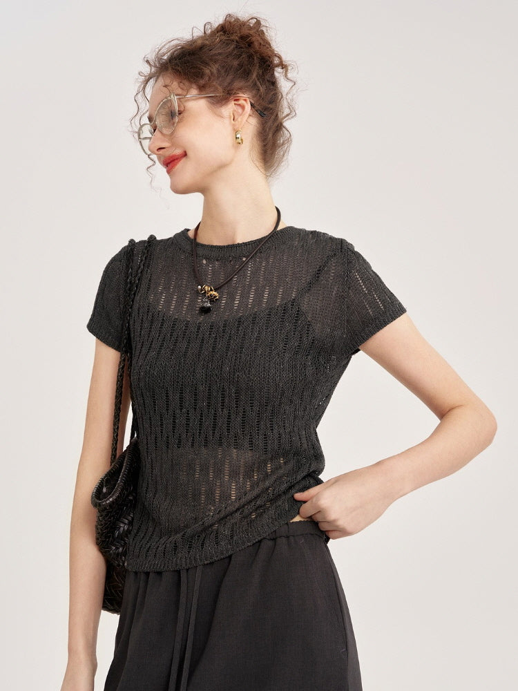 Breezy Knit Tee