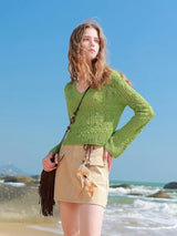 Meadow Lace Knit Pullover