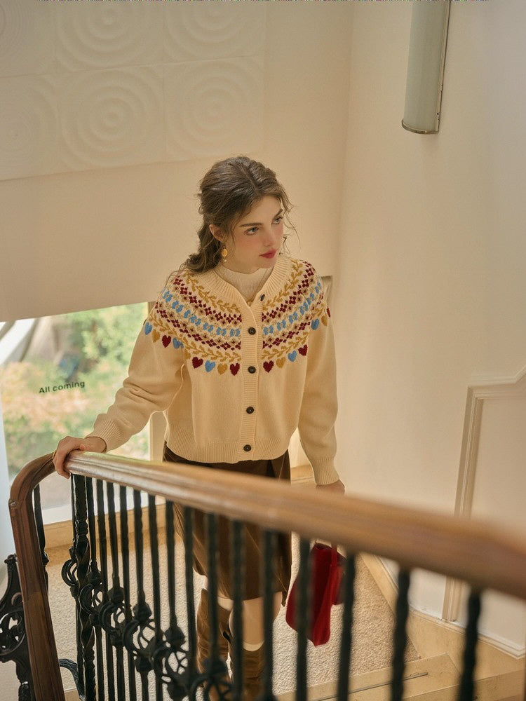 Heartwoven Knit Cardigan