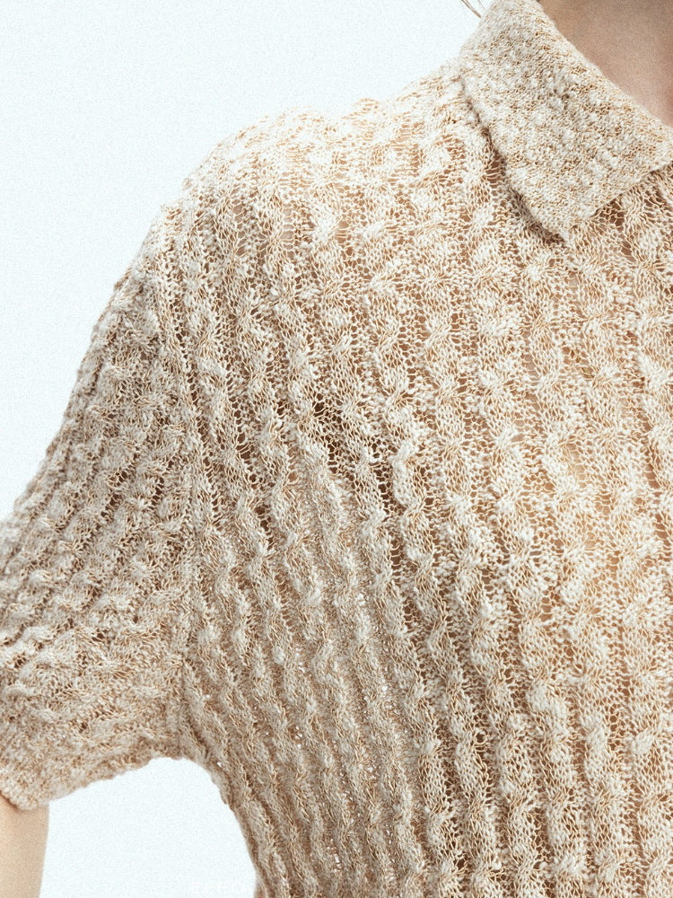 Pebble Stitch Polo
