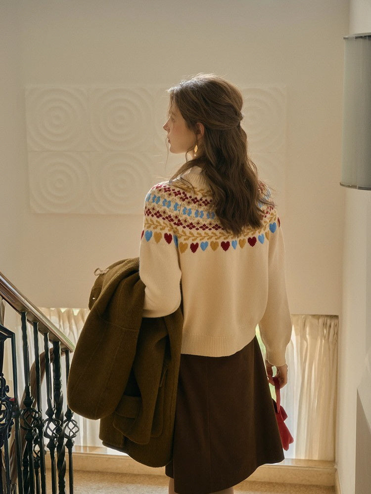 Heartwoven Knit Cardigan