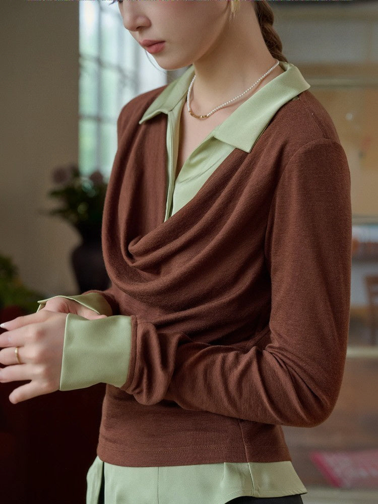 Collaire Knit Top