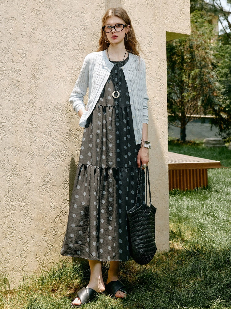 Bloom Eyelet Knit Cardigan