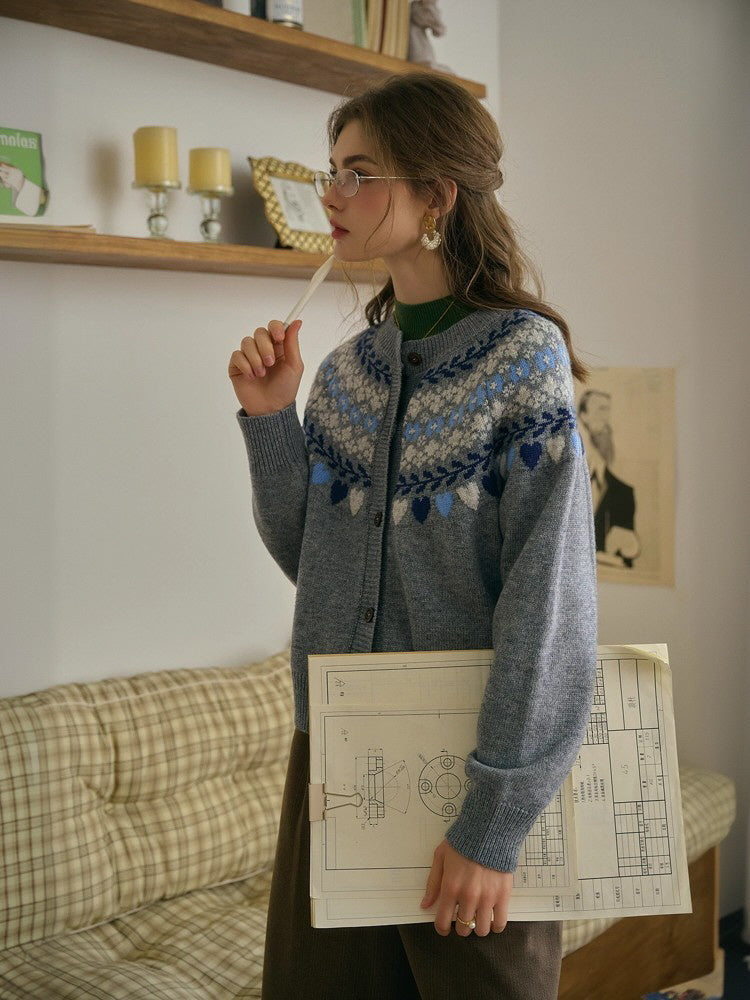 Heartwoven Knit Cardigan