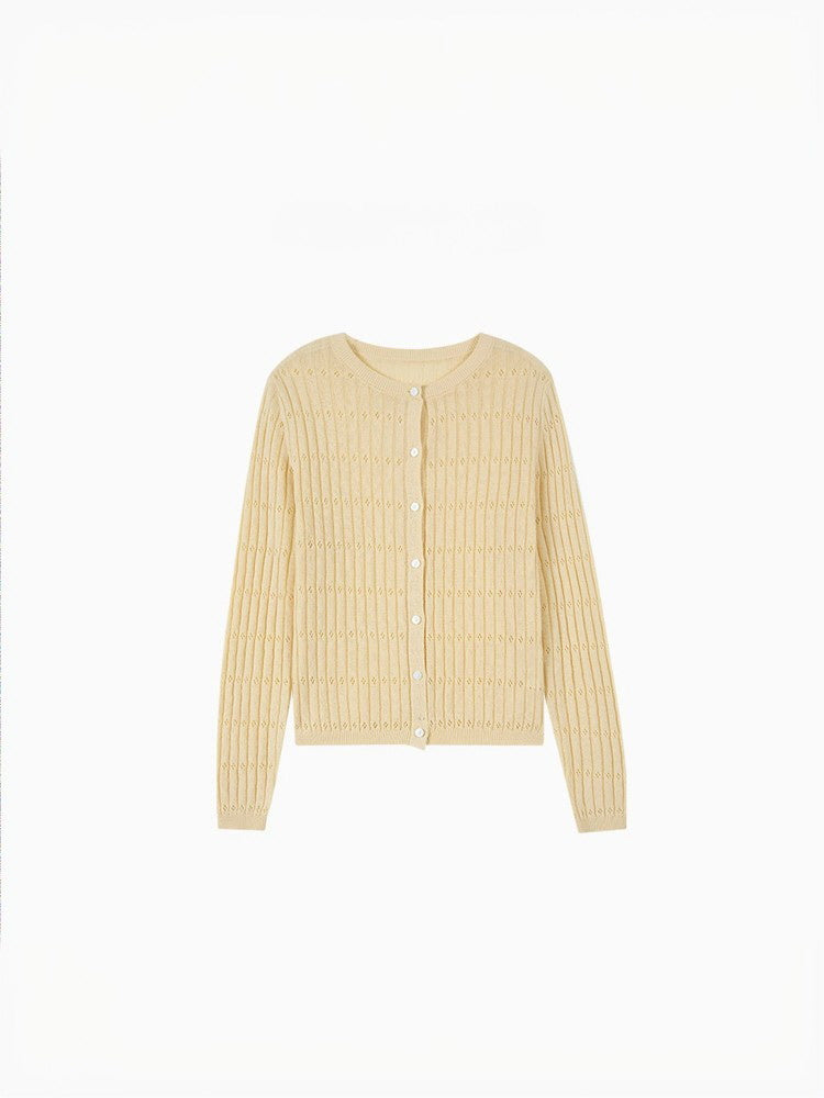 Bloom Eyelet Knit Cardigan