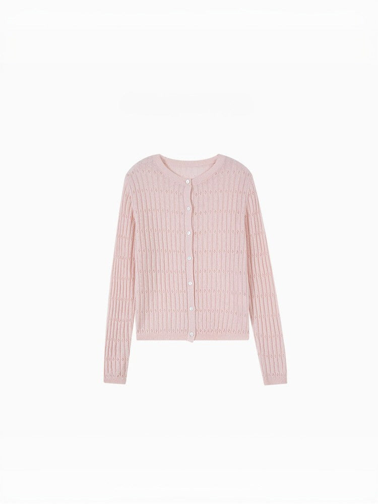 Bloom Eyelet Knit Cardigan