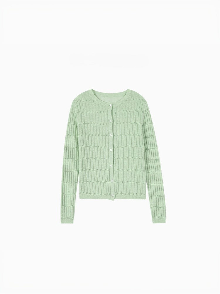 Bloom Eyelet Knit Cardigan