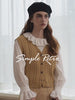 Camel Beige Knit Vest
